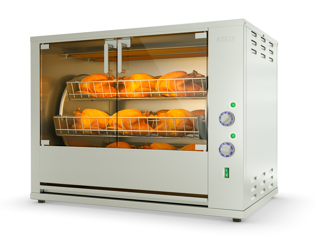 Гриль  для кур  Командор-6Э-Т-380 (карусельный)